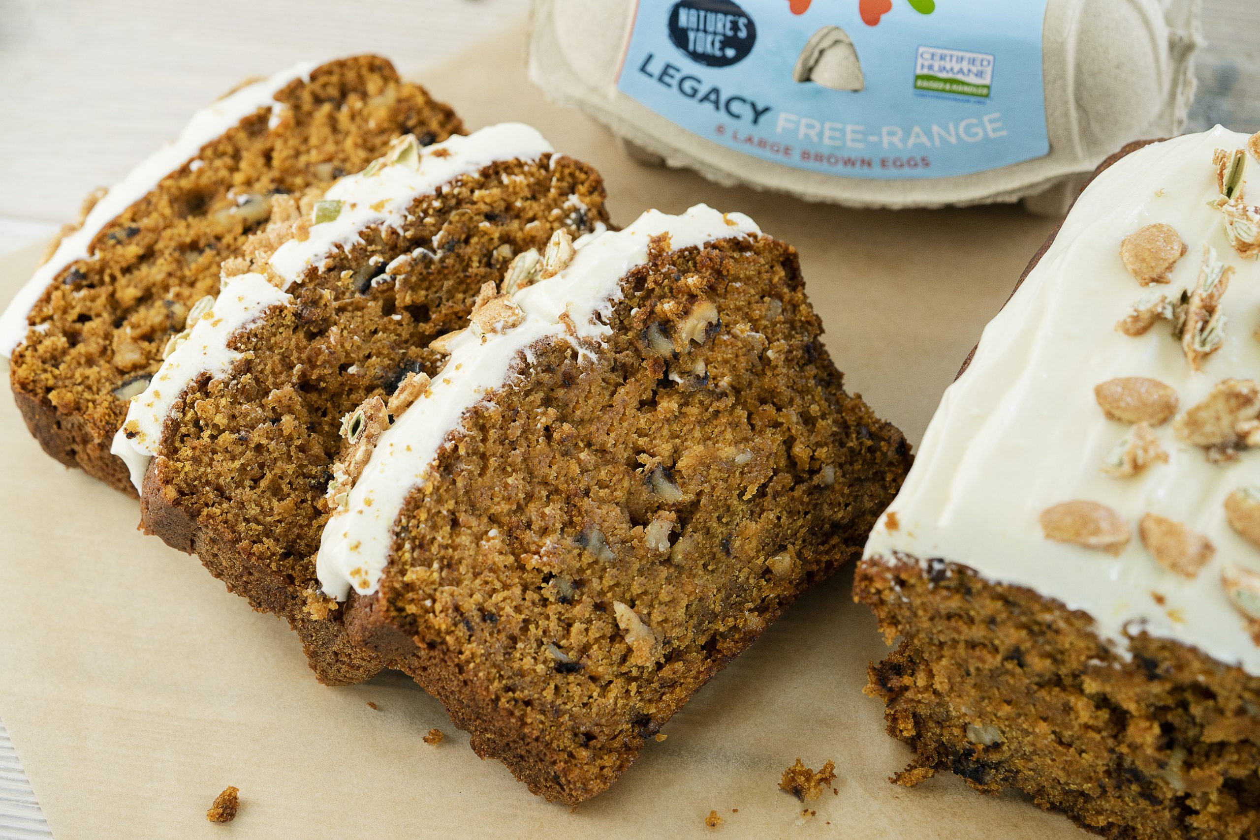Frosted Pumpkin Spice Bread
